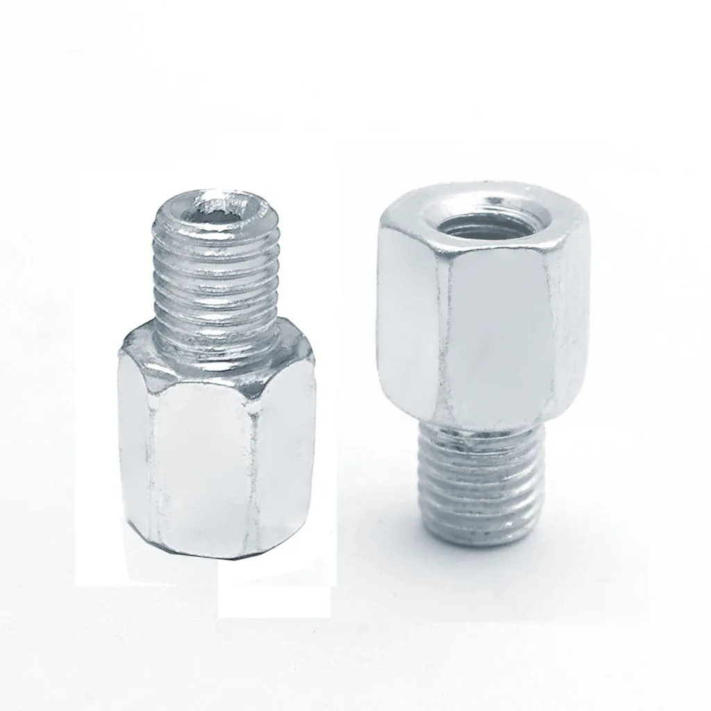 Motorcycle Mirror 1 Pair (2 Pcs) Scooter Motorcycle Rear Mirror Adapters M10 10mm M8 8mm to 6mm M6 Male Female Right hand thread Changing Screw