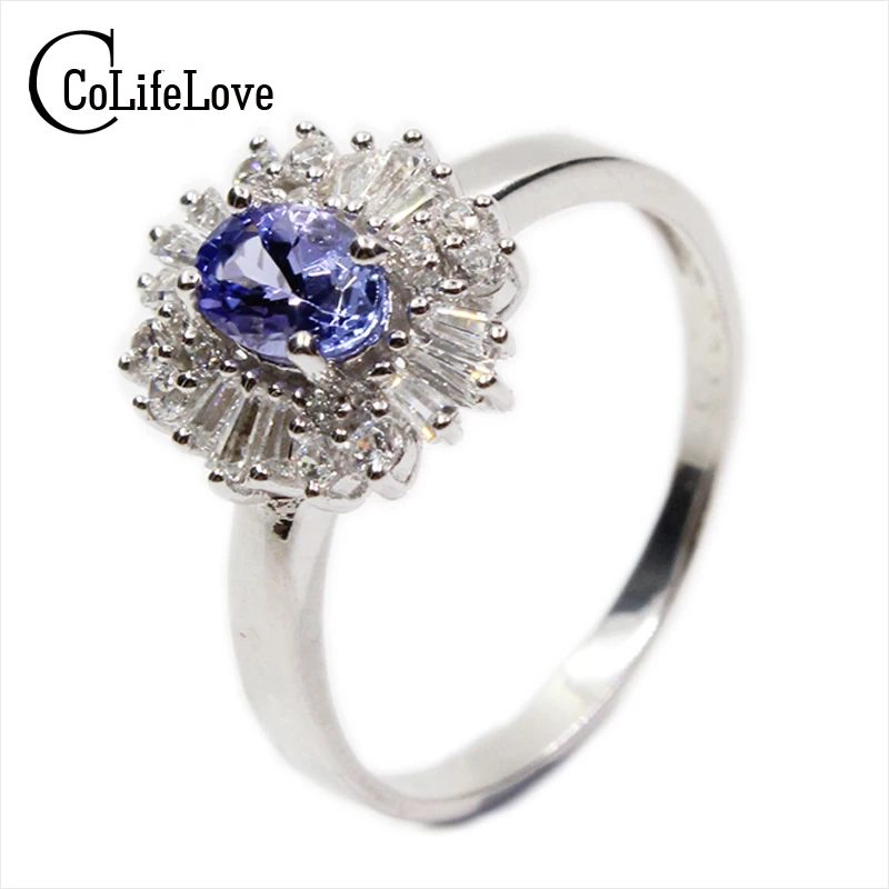 Женское Винтажное кольцо из серебра 925 пробы с танзанитом|ring for|ring for ladyrings women |