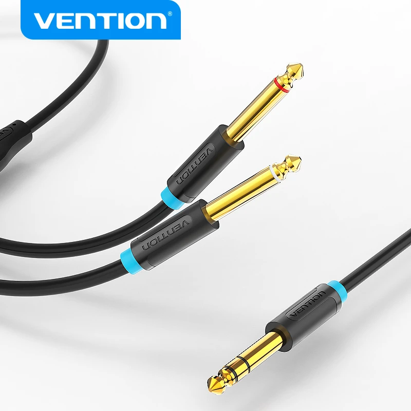Vention 6.5mm To Double 6.5mm Audio Cable Male To Male Aux Cable For Mixer  Speaker Amplifier 6.5 To 6.5 Trs Cable Audio - Audio & Video Cables -  AliExpress