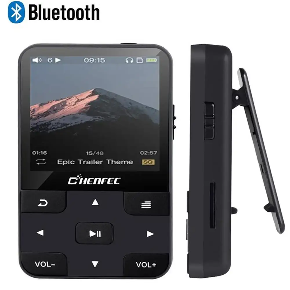 Мини Клип Спорт Bluetooth 4,2 MP3 плеер новая версия MP3 музыкальный плеер с FM, рекордер, поддержка TF/SD карты+ повязка на руку