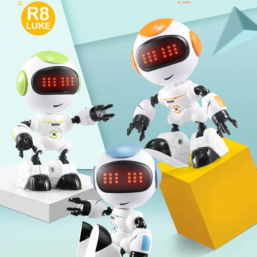 JJR R8 Touch Sensing LED Eyes RC Robot Smart Voice DIY Body Gesture Model Toy For Boys Children Adults Christmas Gift JJR R8 Touch Sensing LED Eyes RC Robot Smart Voice DIY Body Gesture Model Toy For Boys Children Adults Christmas Gift