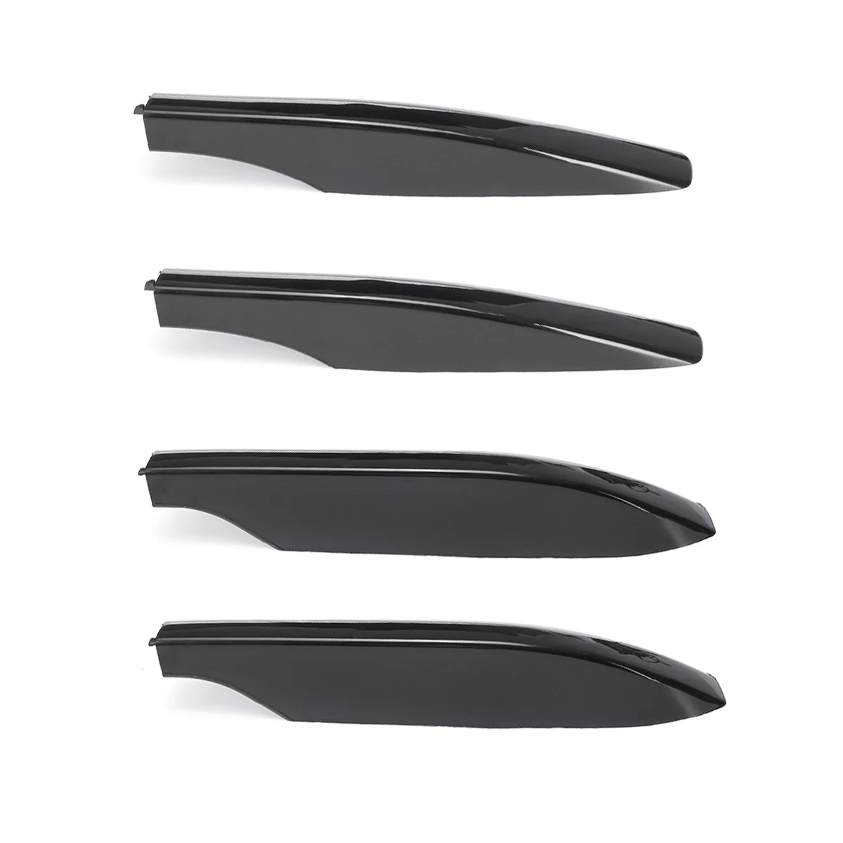 Black ABS Roof Rack Bar Rail End Protection Cover Shell 4PCS For Toyota Land Cruiser PRADO Fj120 2003-2009