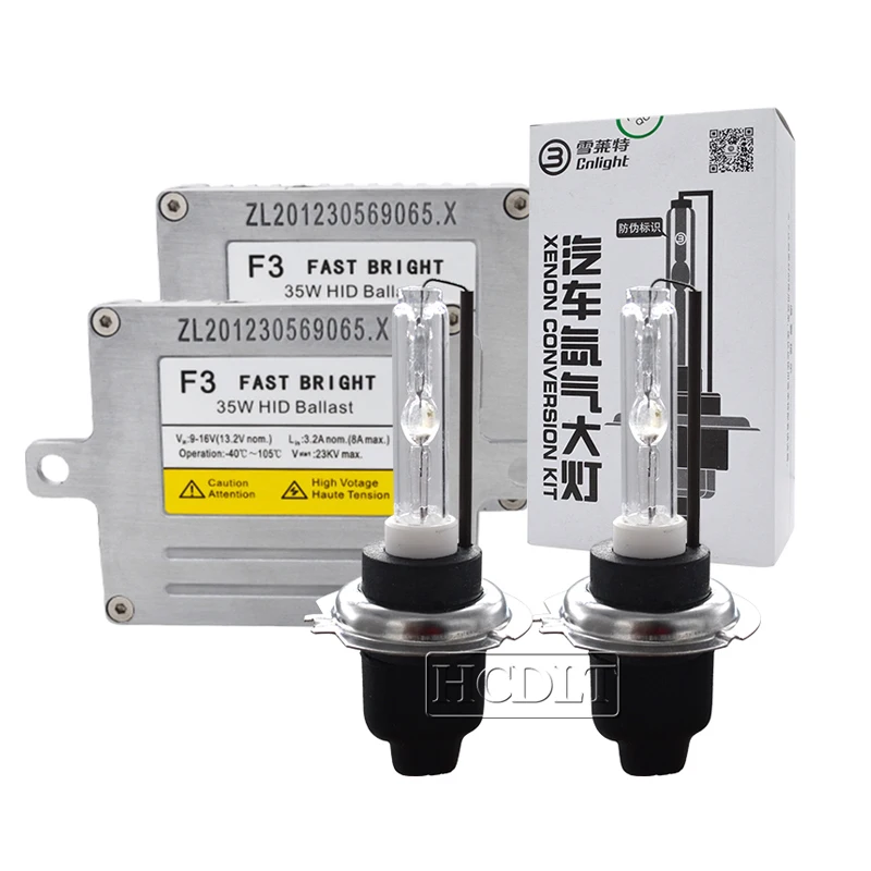 HIDLT оригинальный 35 Вт Cn светильник H7 H1 H3 H11 9005 9006 D2H Комплект Ксеноновых HID передних