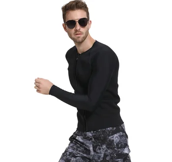 

SBART NEW 3MM Neoprene Wetsuit Men Scuba Diving Equipment Triathlon Spearfishing Snorkeling Lycra Sleeve Wet Suit Surf Jacket