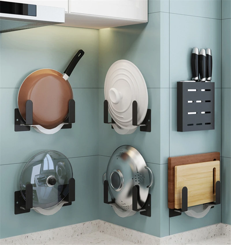 Кухонный стеллаж из нержавеющей стали DIY настенный вертикальный Утюг кухонная Полочка для кухонной утвари крышка приправа блюдо стойки кухонный Органайзер с креплениями инструменты органайзер для кухни