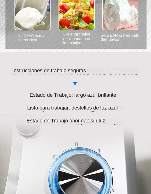  Batidora de mano batidora eléctrica de alimentos para hornear,  amasadoras de acero inoxidable y batidor para batir fácilmente la masa,  crema : Hogar y Cocina