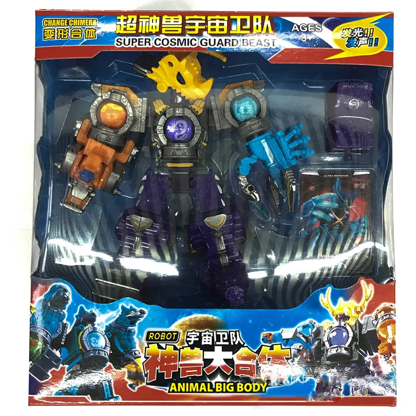 Megazords UCHU SENTAI KYURANGER Трансформация Робот динозавр Рейнджерс игрушки Фигурки для детей рождественские подарки