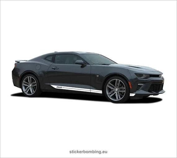 Для 1 комплекта/2 шт Chevrolet Camaro Нижняя панель двери полосы виниловая графика и комплекты наклеек