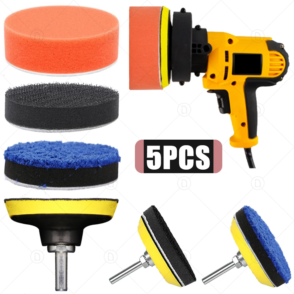 3 Inch Foam Sponge Buffing Backing Pads For Car Sanding Detailing Cleaning Polishing Waxing Headlight Polisher Restoration Kit | Автомобили
