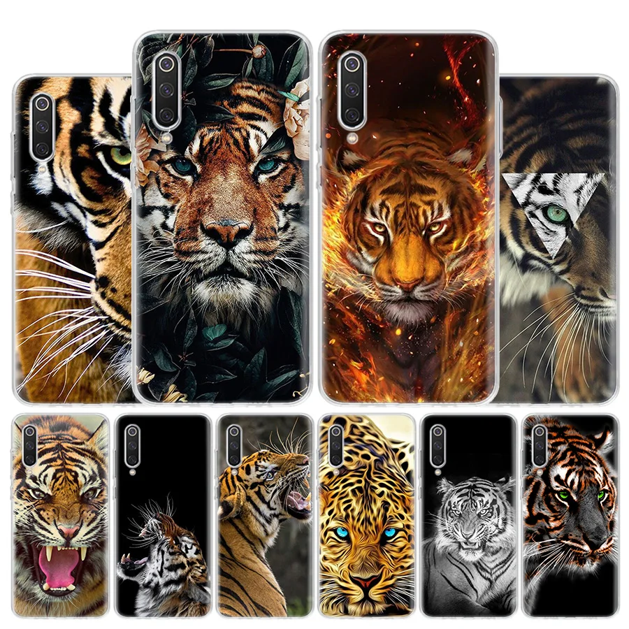 Ferocious Tiger Animal Cover Phone Case For Xiaomi Redmi Note 10 Pro Max 10S 9 9S 9T 8 8T 11T 11S 11 5G 11E 7 6 5 4X Coque | Мобильные