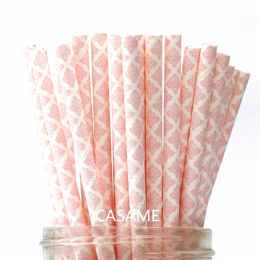pink lace 25 шт Металлические золотые сердечки Звезды фольги полоса Бумажные соломинки полосы из золотистой фольги бумажные соломинки серебряная фольга ed полоса шеврон - Цвет: pink lace