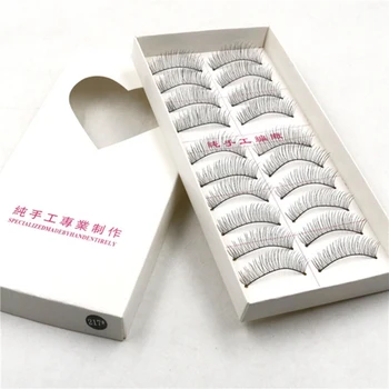 

10 Pairs Soft Natural Cross Handmade Eye Lashes Makeup Extension False Eyelashes Natural False Eyelashes