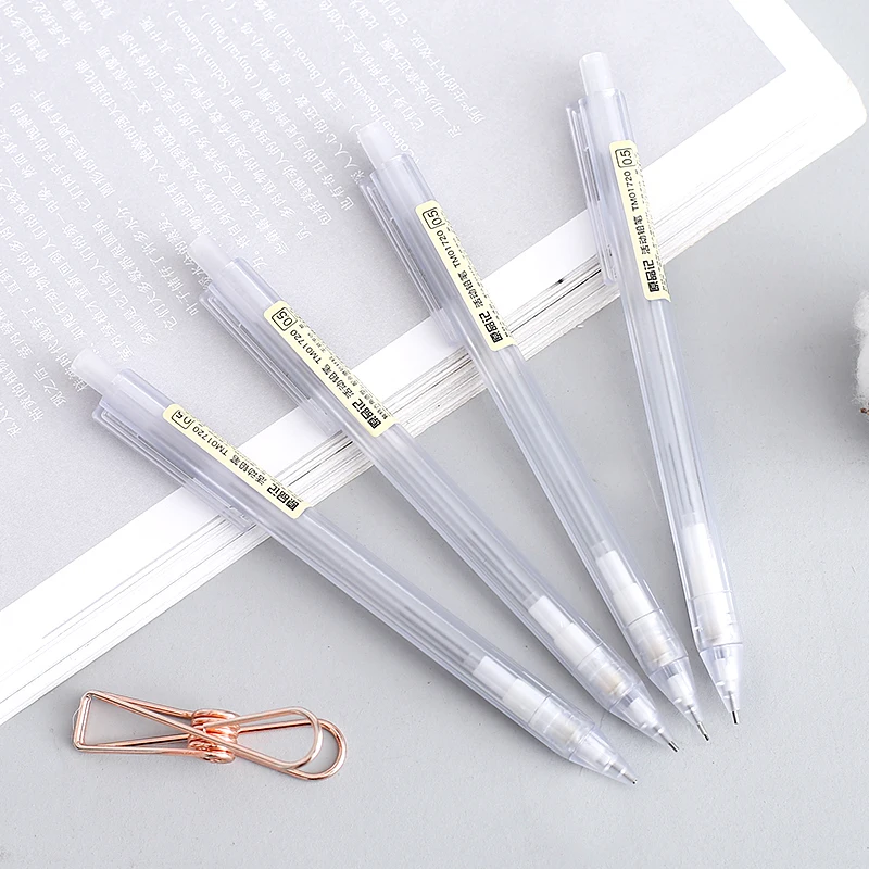 Portaminas de 0,5/0,7mm, material escolar japonés, papelería coreana