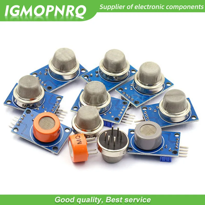 

1PCS MQ Series Sensors MQ-2 MQ-3 MQ-4 MQ-5 MQ-6 MQ-7 MQ-8 MQ-9 Detecting Gas Smoke Sensor With MQ-135 Probe head