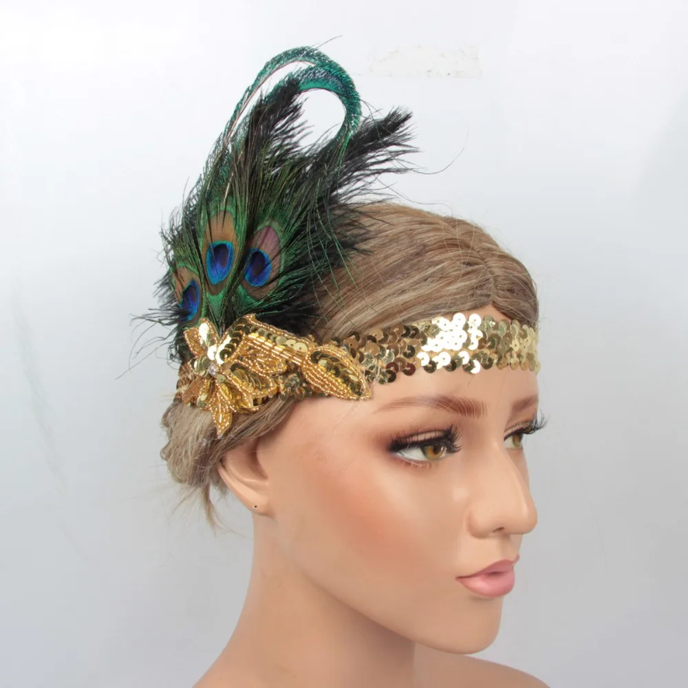 Gatsby-Hair-Accessories-Gold-Sequins-For-Costume (2)