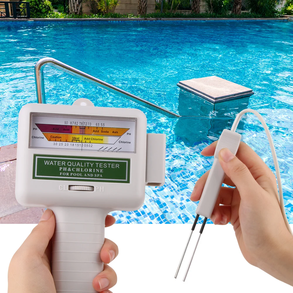RZ цифровой CL2 тестер хлора качество воды тест er портативный для бассейна, спа прибор для измерения pH для аквариума тест контрольная панель PC-101
