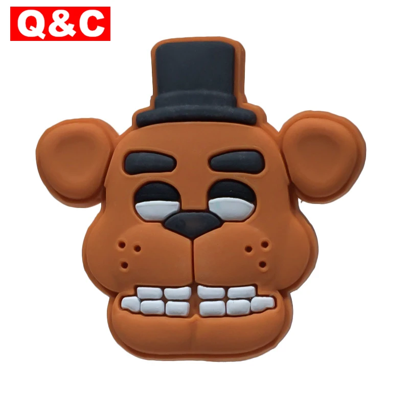 10 шт. FIVE NIGHTS AT FREDDY'S ПВХ обувь амулеты аксессуары для обуви украшения обуви пряжки аксессуары подходят браслеты Croc JIBZ - Цвет: S2-(10pcs)