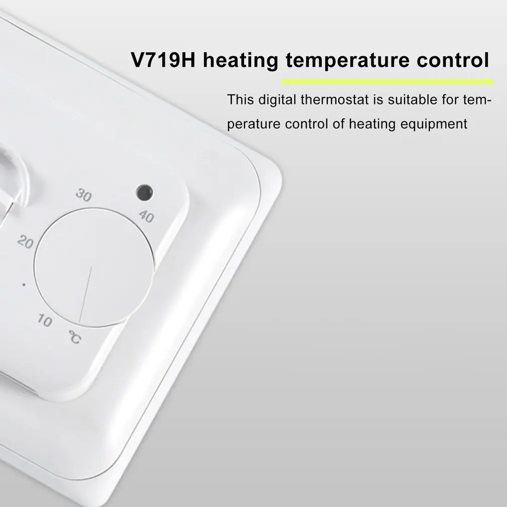 V719H регулятор температуры в помещении с подогревом 220V 16A ручное управление пол комнатный термостат нагревательные комнатные переключатели управления