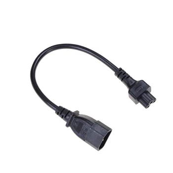 

20cm IEC 320 C14 Male Plug to C5 Female Adapter Cable IEC 3 Pin Male to C5 Micky, PDU UPS Power Converter Cord 1pcs
