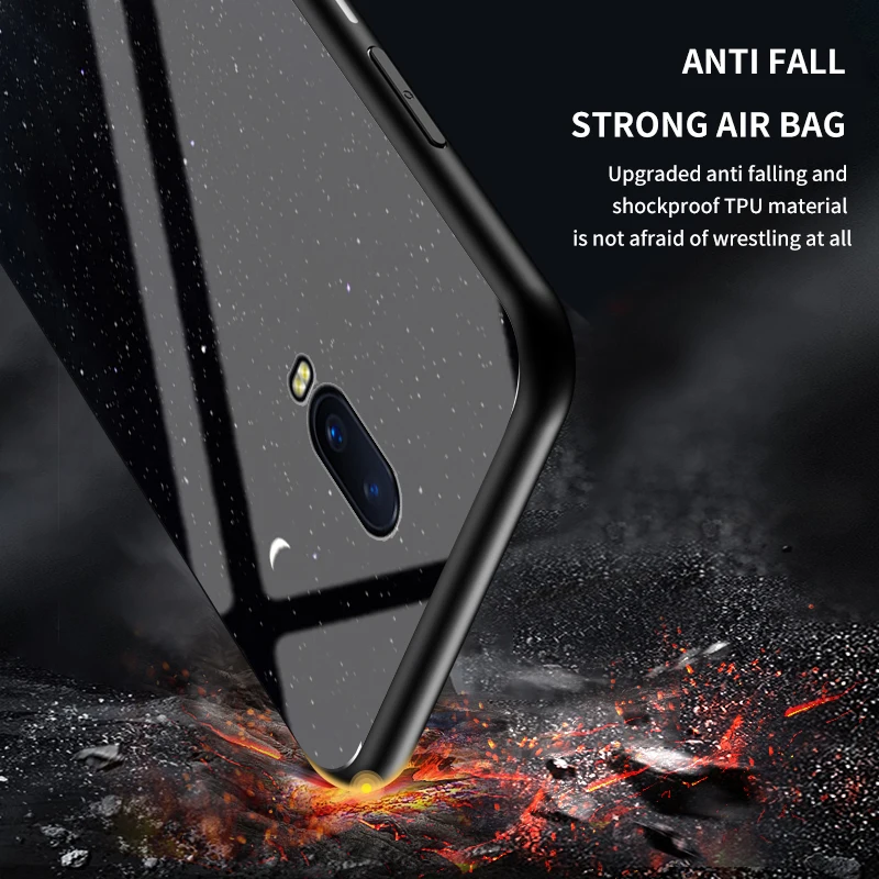 Роскошный чехол с рисунком звездного неба для OPPO R17 R17Pro R15 жесткий R11 R11S Plus R9 R9S