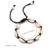 Bohème naturel coquille de mer bracelets porte-bonheur pour femmes hommes été plage de sable à la main chaîne corde chaînes bracelet bijoux à bricoler soi-même