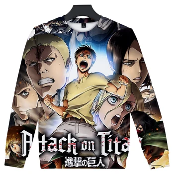 

2019 New sweatshirt Animes Attack On Titan hoodie men/women 3D Printed sweatshirts hip hop Style Fashion streetwear casual tops
