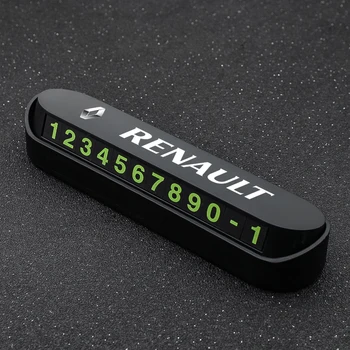 

1PCS Car Styling Temporary Parking Card Phone Number Card Plate Hide design For Renault Megane 2 3 Duster Logan Clio Accessories
