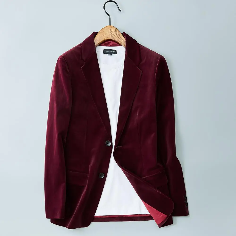 Wine Men's Blazer Classic Jacket High 