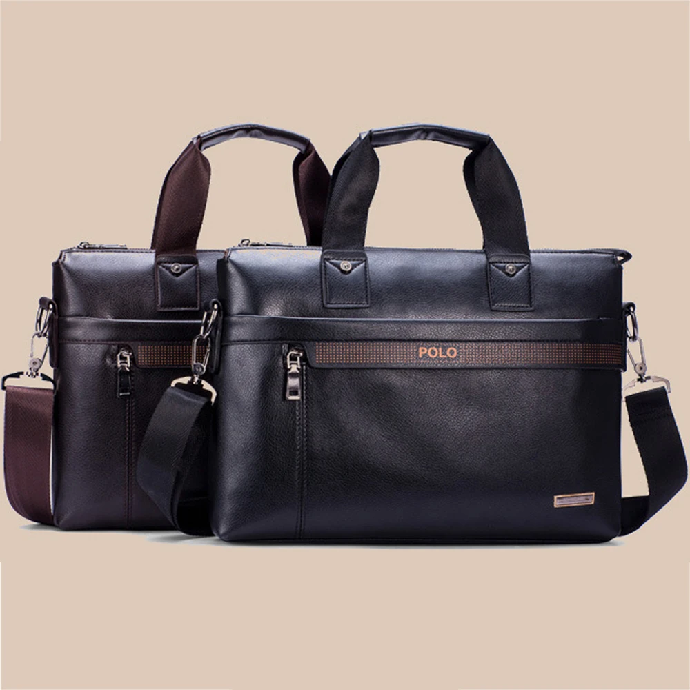 Модный Простой деловой мужской портфель от известного бренда Ptgirl, кожаная сумка для ноутбука, повседневная мужская сумка, сумки через плечо