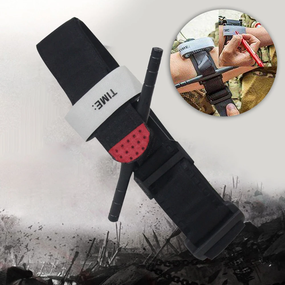 

Tourniquet Straps Bands Outdoor First Aid Tactical Life Saving Hemorrhage Control Single-Handed Operation of Hemostatic Bandage