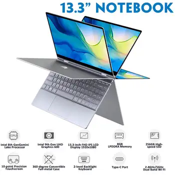 

BMAX Y13 Laptop 13.3 inch Intel Gemini Lake N4120 8GB RAM 256GB ROM SSD LPDDR4 1920 *1080 IPS Win 10 Ultra-Thin Notebook