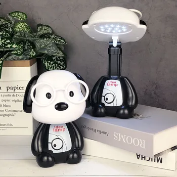 

Cartoon Plastic Charging Desk Lamp LED Eye Protection Night Light Folding Children's Gift Small Fixtures