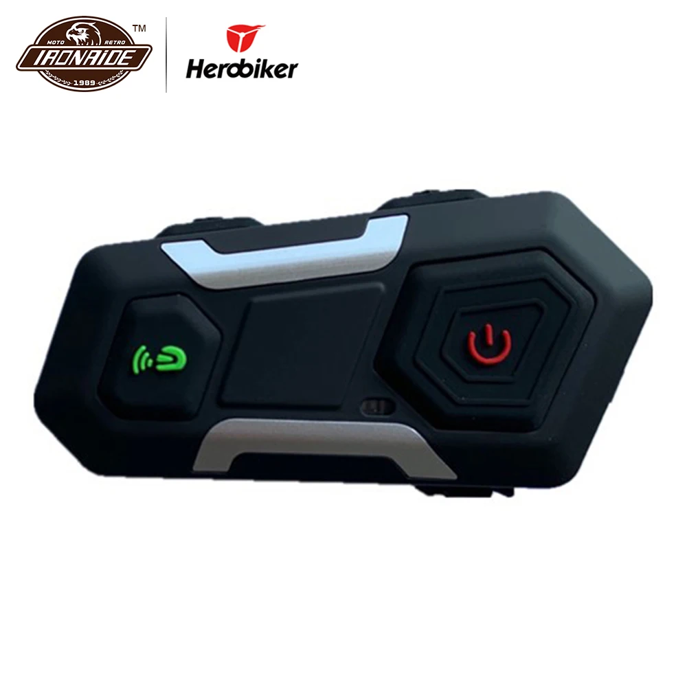 

HEROBIKER Waterproof Motorcycle Intercom Helmet Headset Helmet Speaker Interphone Moto Headset Wireless Intercomunicador 1200M