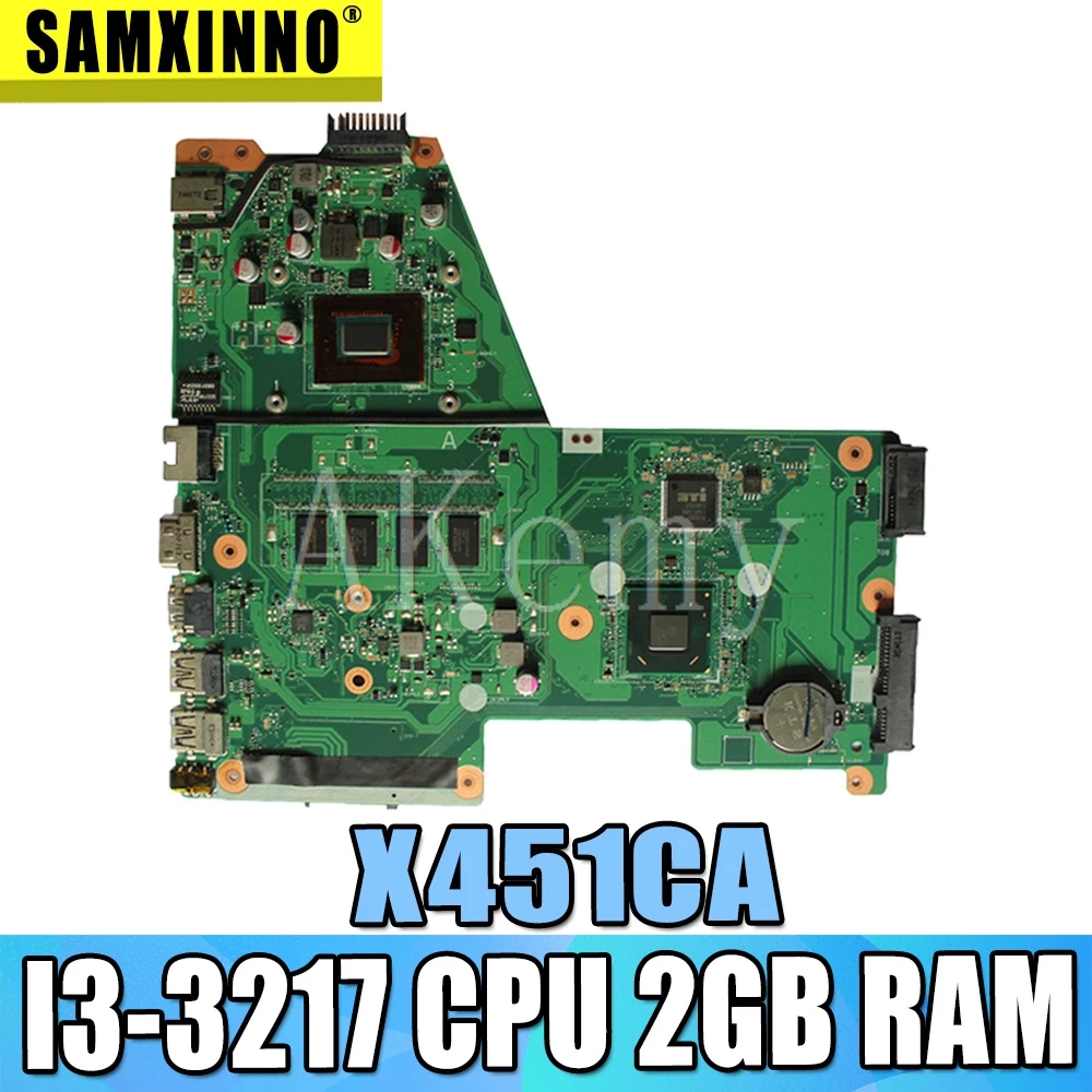 ^*Best Offers X451CA Mainboard With I3-3217CPU 2GB motherboard For ASUS X451C F451 F451C X451CA Laptop motherboard 100% Tested Working Well