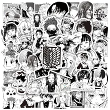 

10/30/50/100PCS Mix Anime Demon Slayer Attack on Titan Stickers Kids Toy Phone Laptop Motorcycle Bike Luggage Car Sticker Decals