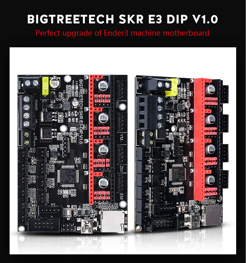 BIGTREETECH SKR MINI E3 материнская плата и TFT24 V1.1 панель сенсорный экран комплект для Ender 3 3d принтер плата SKR V1.3 PRO TMC2209 UART