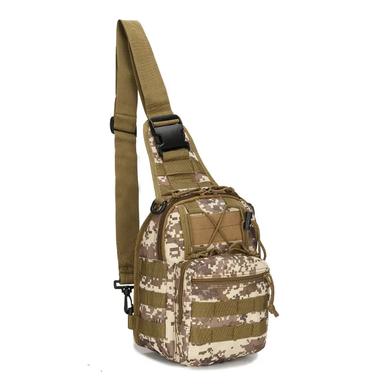 Военная Тактическая Сумка Molle, сумка на плечо, для спорта на открытом воздухе, для походов, кемпинга, рыбалки, походов, охоты, портативная дорожная сумка для инструментов - Color: Desert digital
