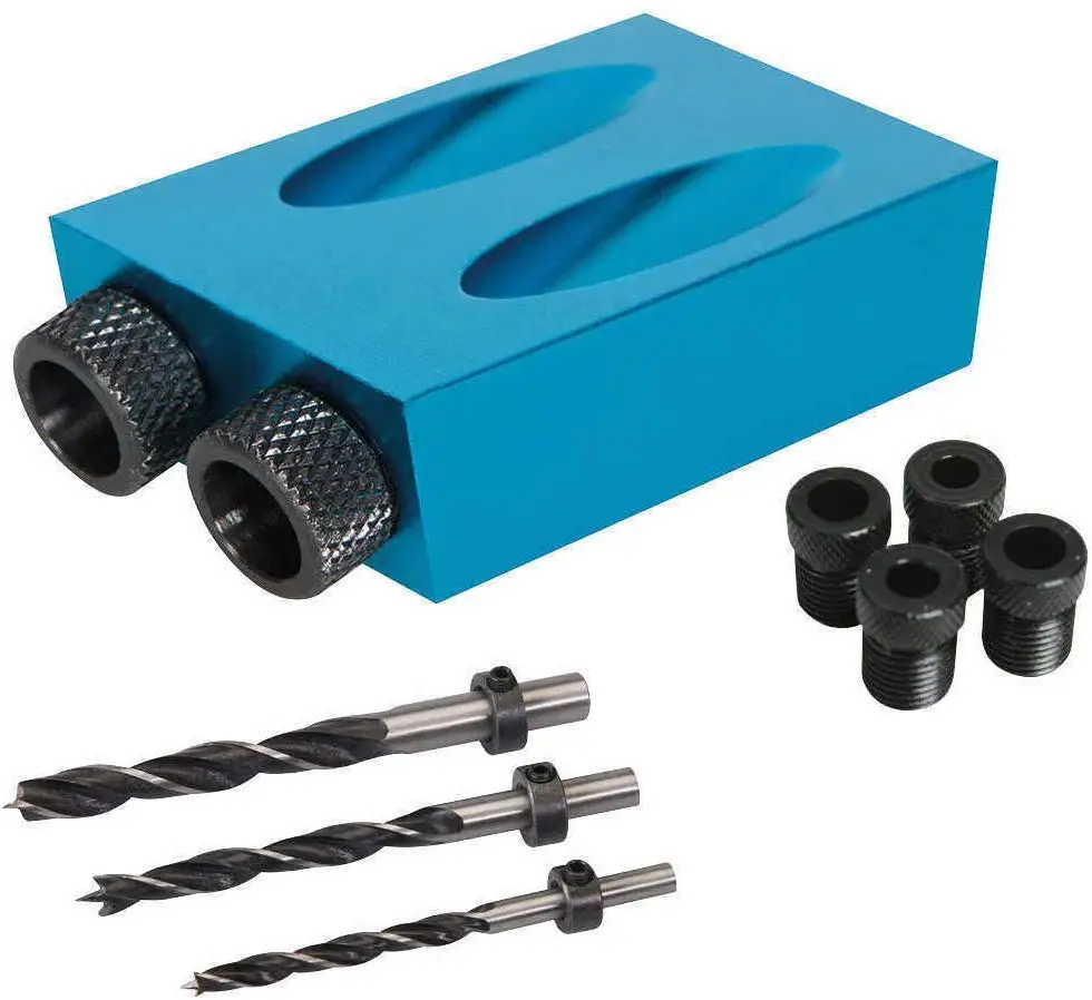 Pockethole Jig 14 Pcs For DIY WoodWorking Wood With Dowel Set Mini Screw 15 Angle Joint Tool Inclined Hole Drill Bit Kit System