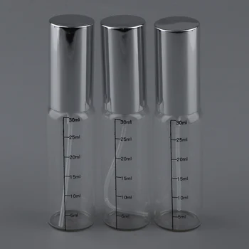 

6-Pack Clear Refillable Atomizer Glass Mini Spray Empty Bottles for Perfume Liquid (30ml)
