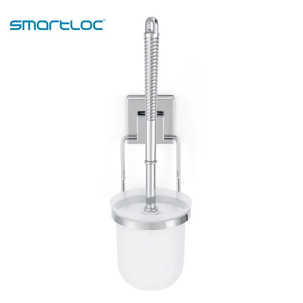 

smartloc Iron Wall Hanging Toilet Brush Holder WC Accessories Bathroom Cleaning Set Paper Tissue ABS Cup Organizer Storage Rack