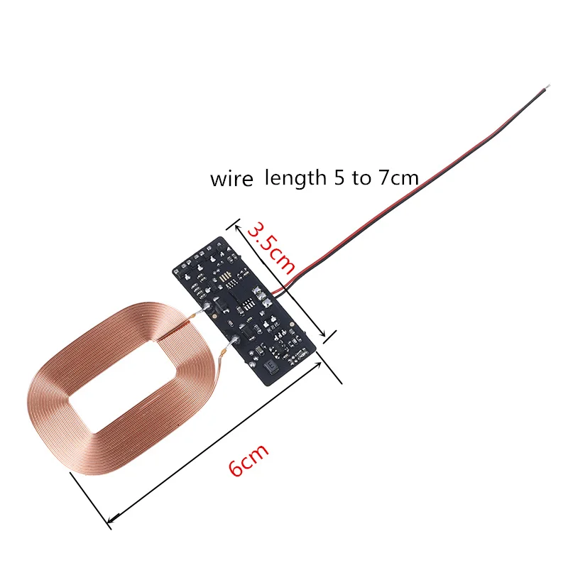 Qi Беспроводная зарядка стандартное универсальное беспроводное зарядное устройство PCBA печатная плата с катушкой DIY QI беспроводной приемник