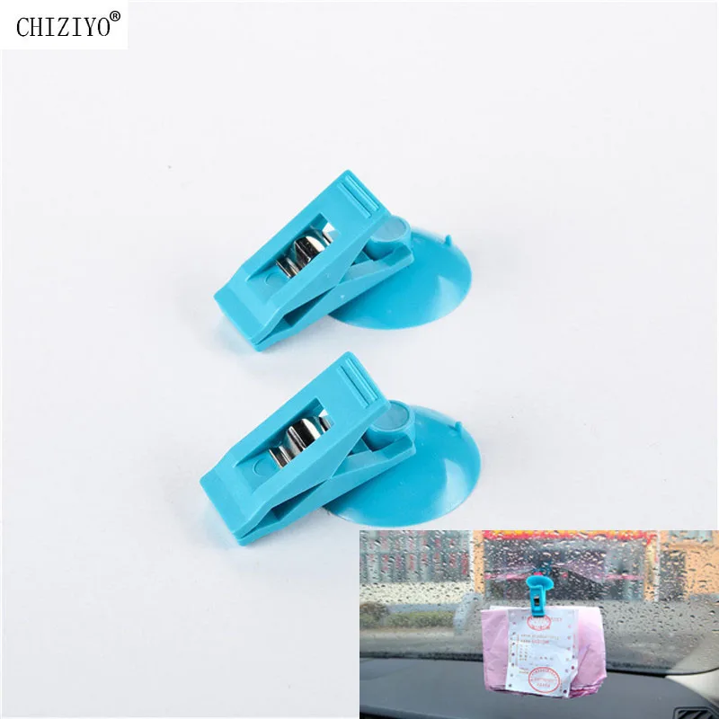 2* Window Mount Car Clip with Suction Sucker For Sun Shade Curtain Paper  uops 