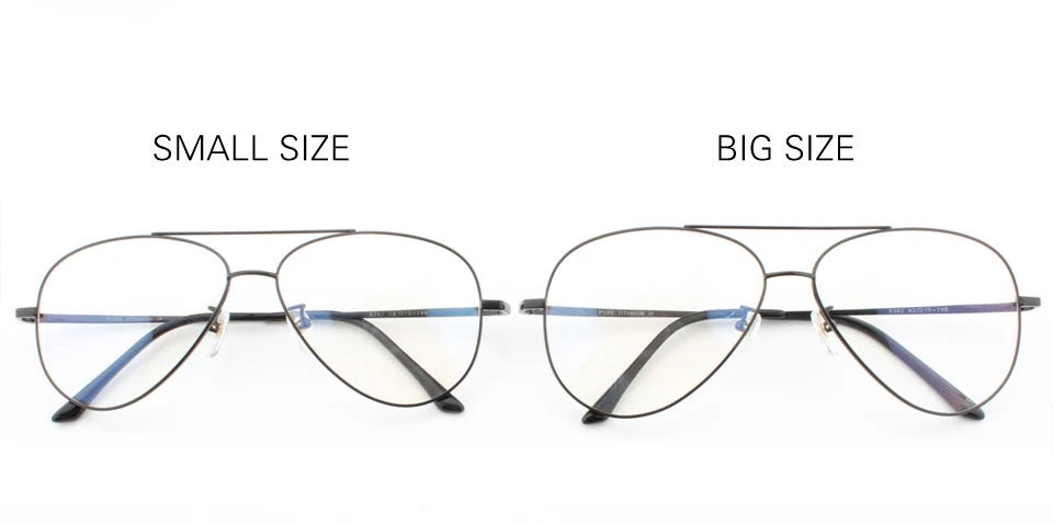 Pure Titanium Prescription Frame Pilot Men Oversize Eye Glasses Frame Optical Myopia Eyeglasses High-quality Frame for Women