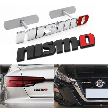 

3D Metal NISMO Car Front Grille Badge Emblem Decal Sticker For Nissan 350z Nv200 Versa Np300 X-Trail Juke Nismo Qashqai Almera