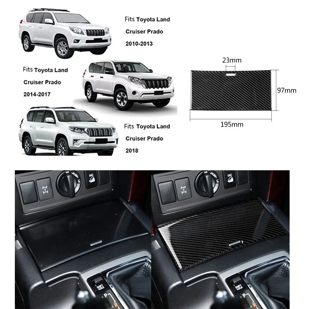 Замена для Land Cruiser Prado 2010- панель из углеродного волокна Защитная Наклейка Декор зеркало заднего вида и 2 шт
