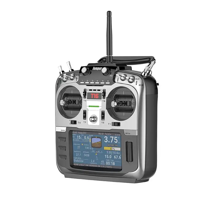 

Jumper T16 Open Source Multi-protocol Radio Transmitter JP4-in-1 RF Module 2.4G 16CH 4.3 inch LCD for FPV Racing Drone Aircraft