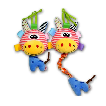 

Cartoon Baby Rattles Toys Stroller Hanging Soft Toy Cute Elephant Doll Baby Crib Bed Hanging Bells Toys Donkey