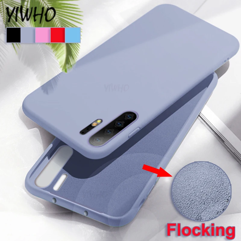 

Original Case For Huawei P30 Lite Honor 20 Pro 9 Light View 10 Case Liquid Silicone Soft Cover Thin Coque Waterproof Back Shell