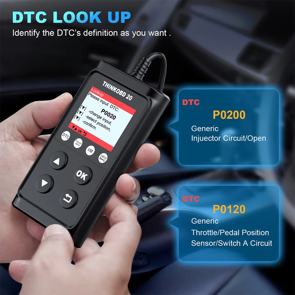 THINKCAR Thinkobd 20 OBD2 Code Reader OBD2 Scanner Professional Automotive Scanner OBD 2 Diagnostic Tool Auto Engine ODB2 Scaner small car inspection equipment