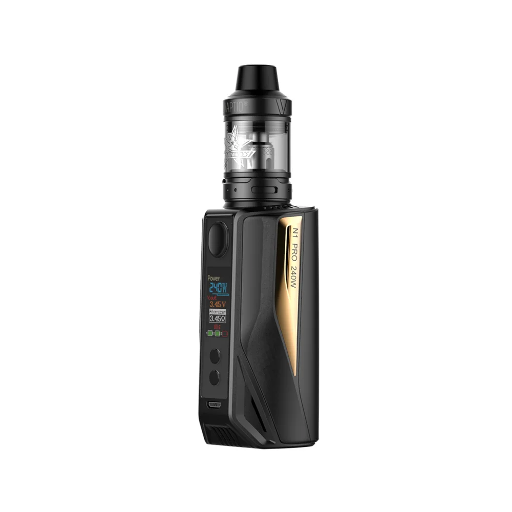 

Vape KIT Vaptio N1 Pro Kit 200W E- Cigarette 2.0ml Frogman Tank Box Vape Mod 510 Thread 3*18650 Battery